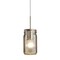 Besa Lighting Milo 4 Cord Pendant, Smoke, Satin Nickel Finish, 1x40W Incandescent 1JT-MILO4SM-SN - alternate 1